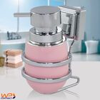 Suporte Sabonete Liquido Cromado Fixação Ventosa  - Rosa Claro