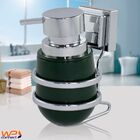 Suporte Sabonete Liquido Cromado Fixação Ventosa  - Verde Esc