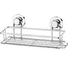 Suporte Shampoo Com Ventosa Banheiro Cromado Gancho Multiuso