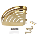 Suporte Shampoo De Canto Parede Banheiro Aço Inox Dourado