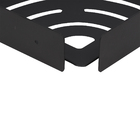 Suporte Shampoo De Canto Parede Banheiro Aço Inox Preto