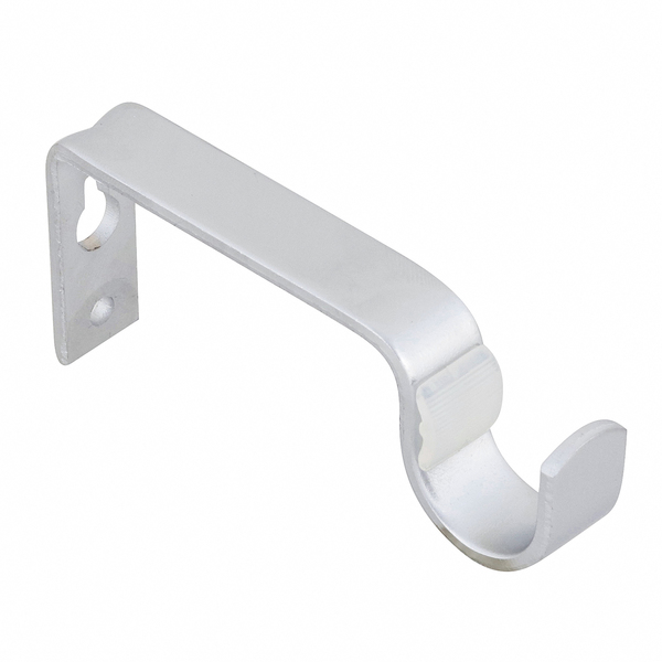 Suporte Simples de Cortina Parede e Teto Vic Fino Cromo Brilhante 20mm Inspire