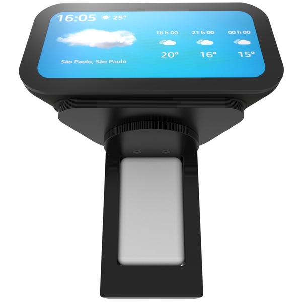 Suporte Stand De Parede E Tomada Vertical Compatível Com Alexa
