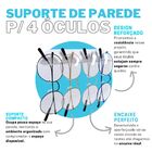 Suporte Stand Expositor Organizador De Parede Para 4 Óculos U