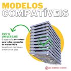 Suporte Stand Organizador De Parede Para Até 10 Dvd Blueray U