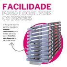 Suporte Stand Organizador De Parede Para Até 10 Dvd Blueray U