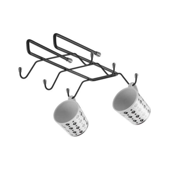 Suporte Suspenso Para 6 Xícaras Cor Grafite Schmitt Aramados