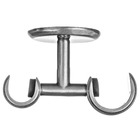 Suporte Teto Duplo Zamac Prata 19mm/28mm Couselo