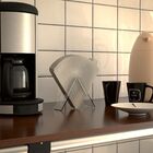 Suporte Tipo Cone De Mesa Guarda Porta Filtros De Café De Pap