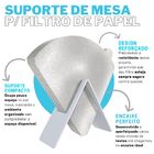Suporte Tipo Cone De Mesa Guarda Porta Filtros De Café De Pap