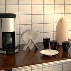 Suporte Tipo Cone De Mesa Guarda Porta Filtros De Café De Pap