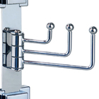 Suporte Toalheiro Triplo Móvel Para Toalha De Ventosa Aço