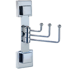 Suporte Toalheiro Triplo Móvel Para Toalha De Ventosa Aço