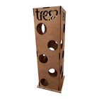 Suporte Torre Porta Capsulas Três Corações Mdf Natural [f031]