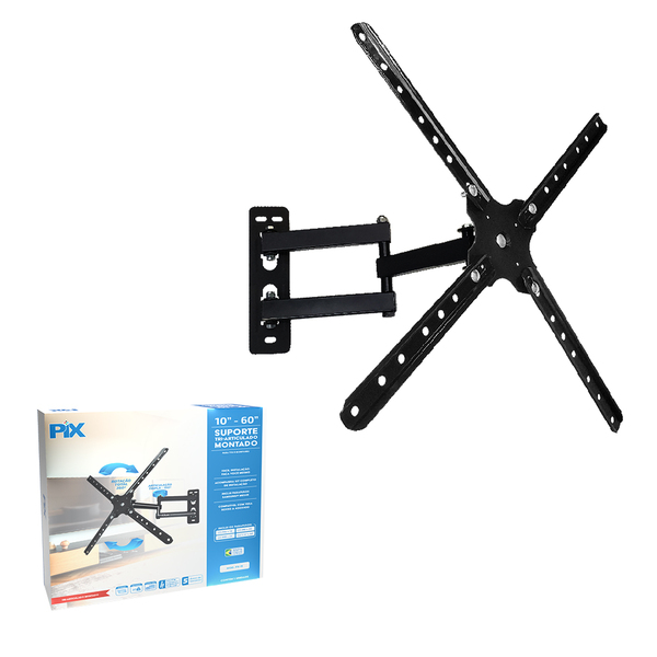 Suporte Tri-articulado Tv Lcd/led 10"a 60" - Preto | Leroy Merlin