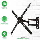 Suporte Triarticulado Ajuste De Ângulo Todas Tvs De 10 A 60"