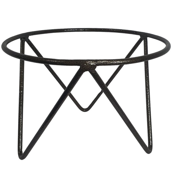 Suporte Tripé De Ferro Vasos Bacias De 20cm Ouro Velho