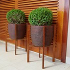 Suporte Tripé de Madeira 54cm p/ Vasos de Plantas Decoração