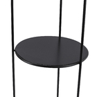 Suporte Triplo 124x25cm Preto Vasap