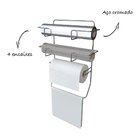 Suporte Triplo De Rolos E Pano De Prato - Stolf