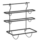 Suporte Triplo Em Aço Para Rolos Papel Toalha Cozinha Schmit