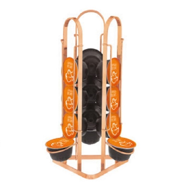 Suporte Triplo Para Cápsulas De Café Três Corações Rosê Gold