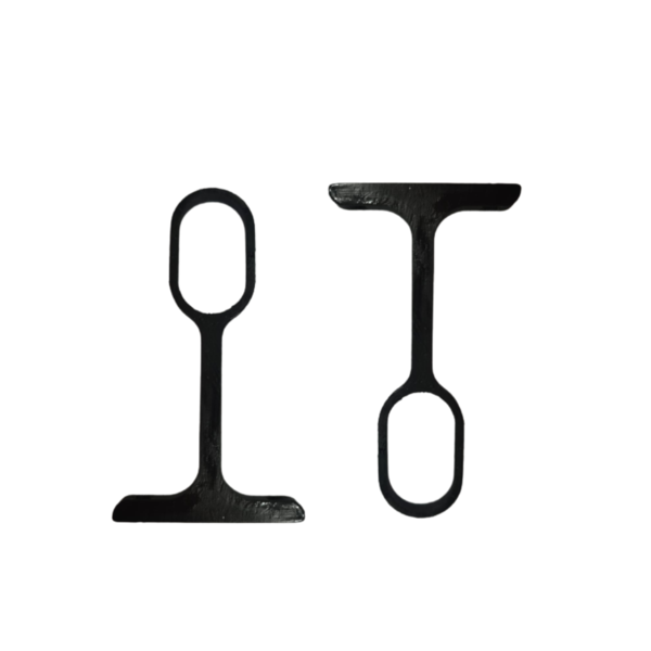 Suporte Tubo Cabideiro Central Aereo Oval Oblongo Preto C 5