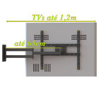 Suporte Tv 10"a65" Braço Longo Vesa 600x400 4 Mov Preto