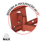 Suporte Tv 10"a 65" Braço Longo Vesa 600x400 4 Mov Cobre