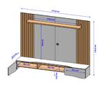 Suporte Tv 65 Polegadas Sauípe Naturalle Off-white