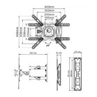 Suporte Tv Articulado De Parede Para Telas 32 A 55 P4 Nb