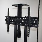 Suporte Tv Pedestal Com Rodízios E Bandeja 37 À 70 Polegadas