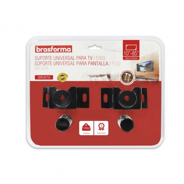 Suporte Tv Todas 10-85equot, Fixo Univ Pr Sbrub759 Blister