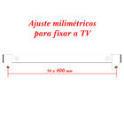 Suporte Universal Fixo Regua Tv 56" Vesa Até 400 Preto