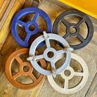 Suporte Vaso Plantas Redondo Rodas 35cm Marrom