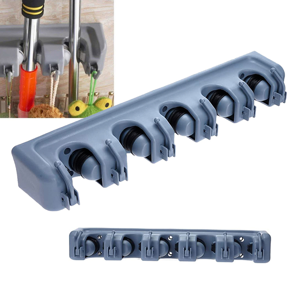 Suporte Vassoura Gancho Encaixe Multiuso Organizador Pano Toa