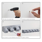 Suporte Vassoura Gancho Encaixe Multiuso Organizador Pano Toa