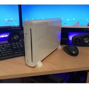 Support Vertical Pour Console Wii U - En PEGT, Design Aéré - Dimensions 79 X 15 X 27 Mm - Stabilise Et Refroidit La Console