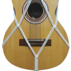 Suporte Violão Macramê Cru