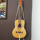 Suporte Violão Macramê Cru