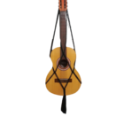 Suporte Violão Macramê Preto