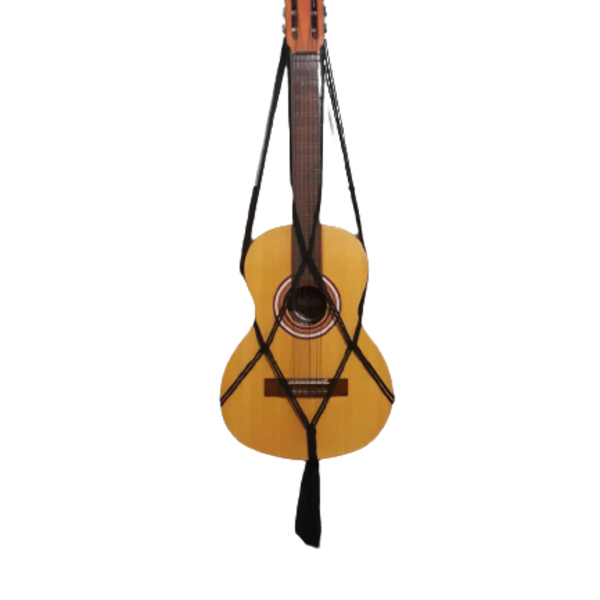 Suporte Violão Macramê Preto