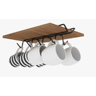 Suporte Xícaras Suspenso Dicarlo Cabe Até 8 Xícaras - Preto