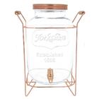 Suqueira 8l Vidro Bronze + Jogo De Copos 6 Peças Long Drink 3