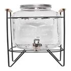 Suqueira Com Suporte 5 Litros Dispenser De Vidro Agua Suco Re