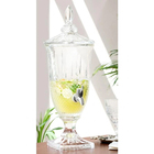 Suqueira Vidro Luxo 2l Suco Água Drink Diamante C/ Torneira