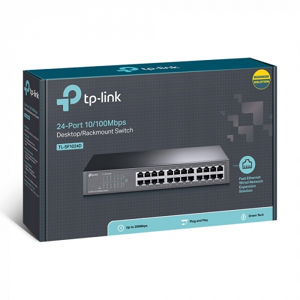 Switch 24 Portas Tp-link Tl-sf1024d 10/100 Mbps