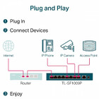 Switch 9 Portas Fast 10/100 (8 Portas Poe+) Tl-sf1009p