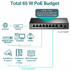 Switch 9 Portas Fast 10/100 (8 Portas Poe+) Tl-sf1009p