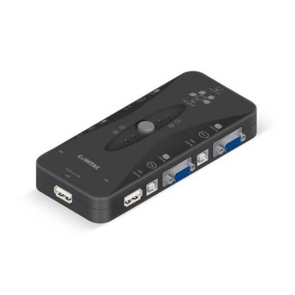 Switch Chaveador Kvm Comtac 4 Portas Usb Kvm4ports 9292